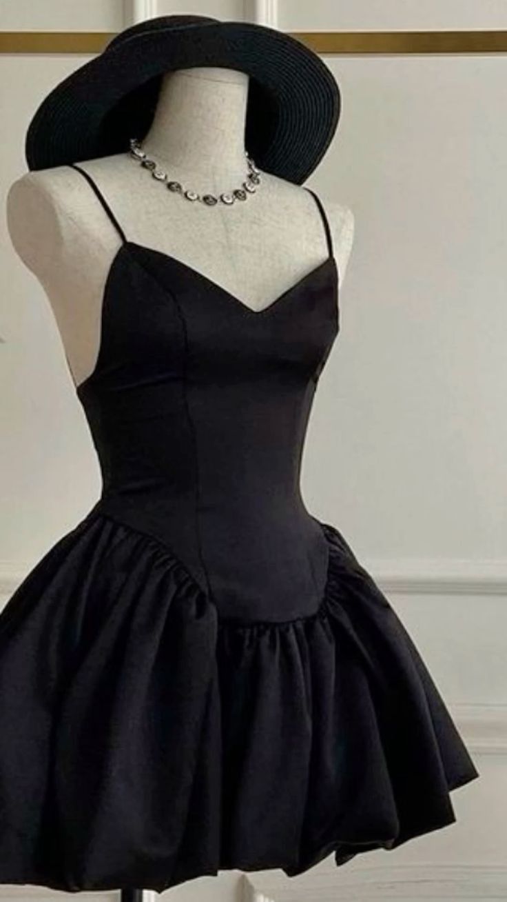Robe d'anniversaire courte et simple, coupe trapèze, bretelles en satin, robe de soirée fg6621