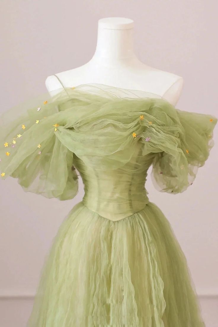 Off the Shoulder Tulle Long Prom Dresses, Tulle Long Formal Evening Dresses fg6124