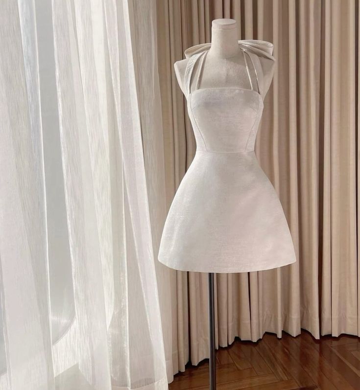 Square Neck Halter Sleeveless Satin A-Line Mini Homecoming Dress With Bow fg6106 Square Neck Halter Sleeveless Satin A-Line Mini Homecoming Dress With Bow fg6106