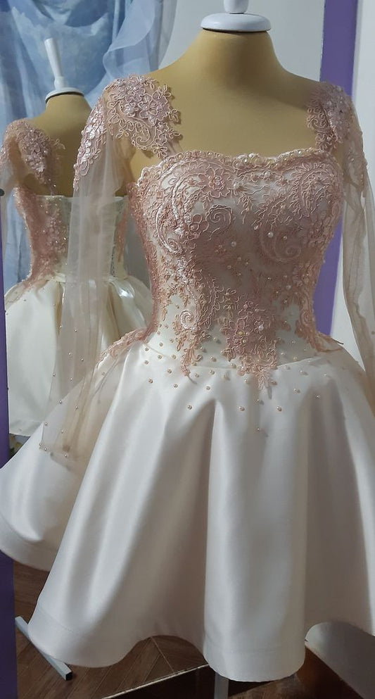 Jolie robe courte de remise de diplôme, robe de bal courte, robe de soirée fg6051