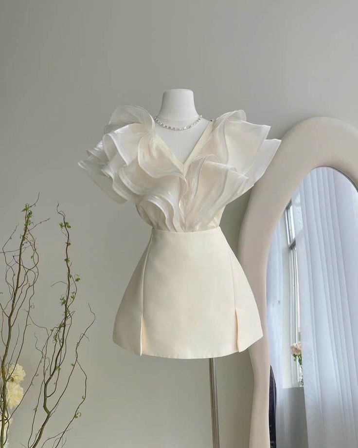 Robe de soirée courte à col en V, robe de cocktail, robe de soirée courte fg7862