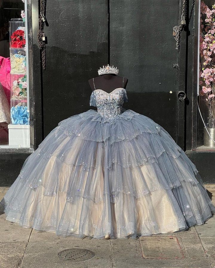 Princess Dresses Ball Gown Off Shoulder Vestido De Quinceanera Tiered formalgowns Princess Dresses Ball Gown Off Shoulder Vestido De Quinceanera Tiered formalgowns