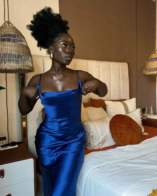Robe de soirée sexy bleu roi fg7767