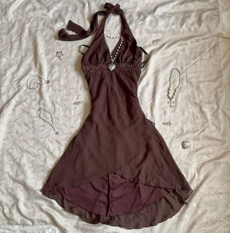 brown halter homecoming dress 18th birthday outfits fg6537 – formalgowns