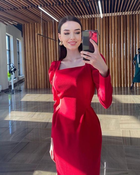 Red Prom Gowns Lady Fashion Party Dress fg5817