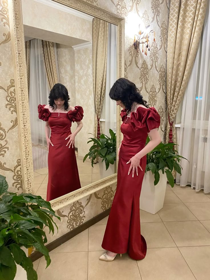 Burgundy Long Off Shoulder Prom Dress Evening Party Dresses fg7755