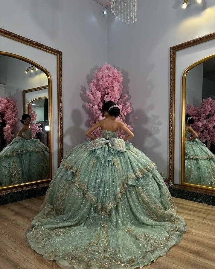 A line sage quinceanera dress for girls, birthday party dresses sweet – formalgowns
