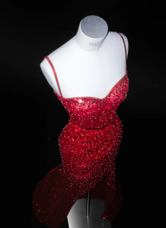 Robe de soirée longue sirène colorée à paillettes, tenue de remise de diplôme fg8362