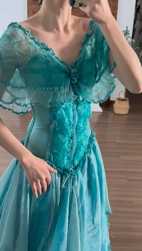 Buntes Meerjungfrau-Partykleid mit Pailletten und langen Abschlusskleidern fg8362