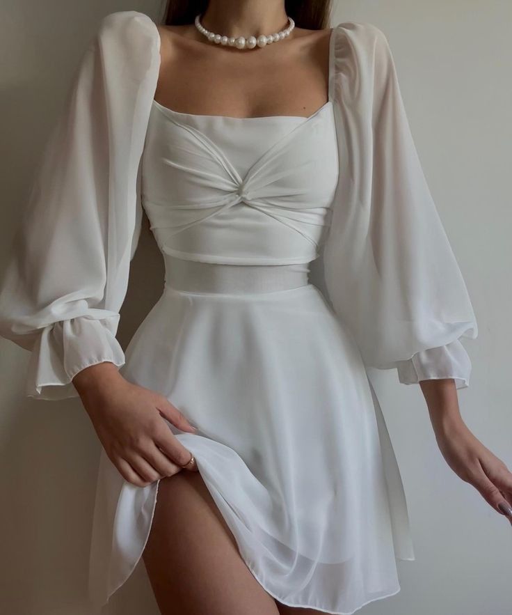 Chiffon Homecoming Dresses Long Sleeves Short Prom Dress, Homecoming D formalgowns Chiffon Homecoming Dresses Long Sleeves Short Prom Dress, Homecoming D formalgowns