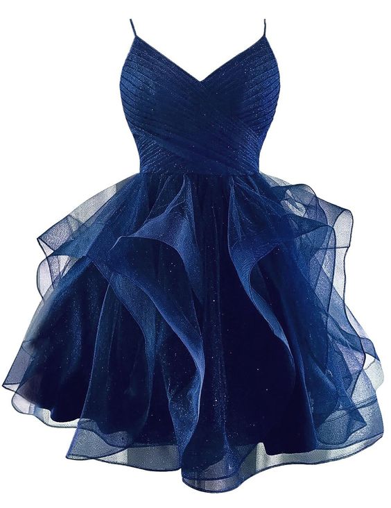 Glitter Tulle Spaghetti Straps Short Homecoming Dresses for Teens Tier formalgowns Glitter Tulle Spaghetti Straps Short Homecoming Dresses for Teens Tier formalgowns