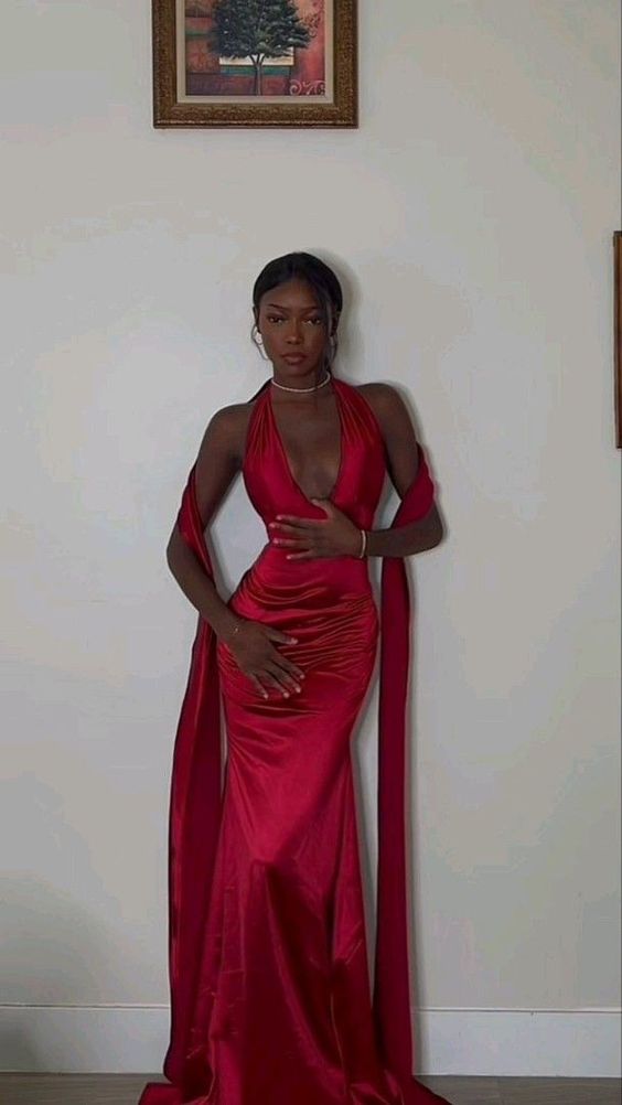 Sexy Mermaid Red V neckline Prom Dress 22th Birthday Outfits fg5185 formalgowns Sexy Mermaid Red V neckline Prom Dress 22th Birthday Outfits fg5185 formalgowns