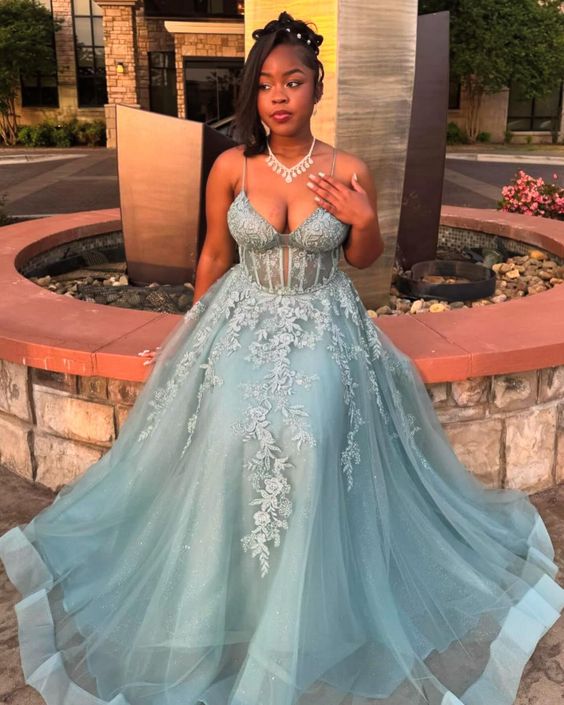 Spaghetti Straps Prom Dresses A Line Long Formal Dresses fg5283 formalgowns Spaghetti Straps Prom Dresses A Line Long Formal Dresses fg5283 formalgowns