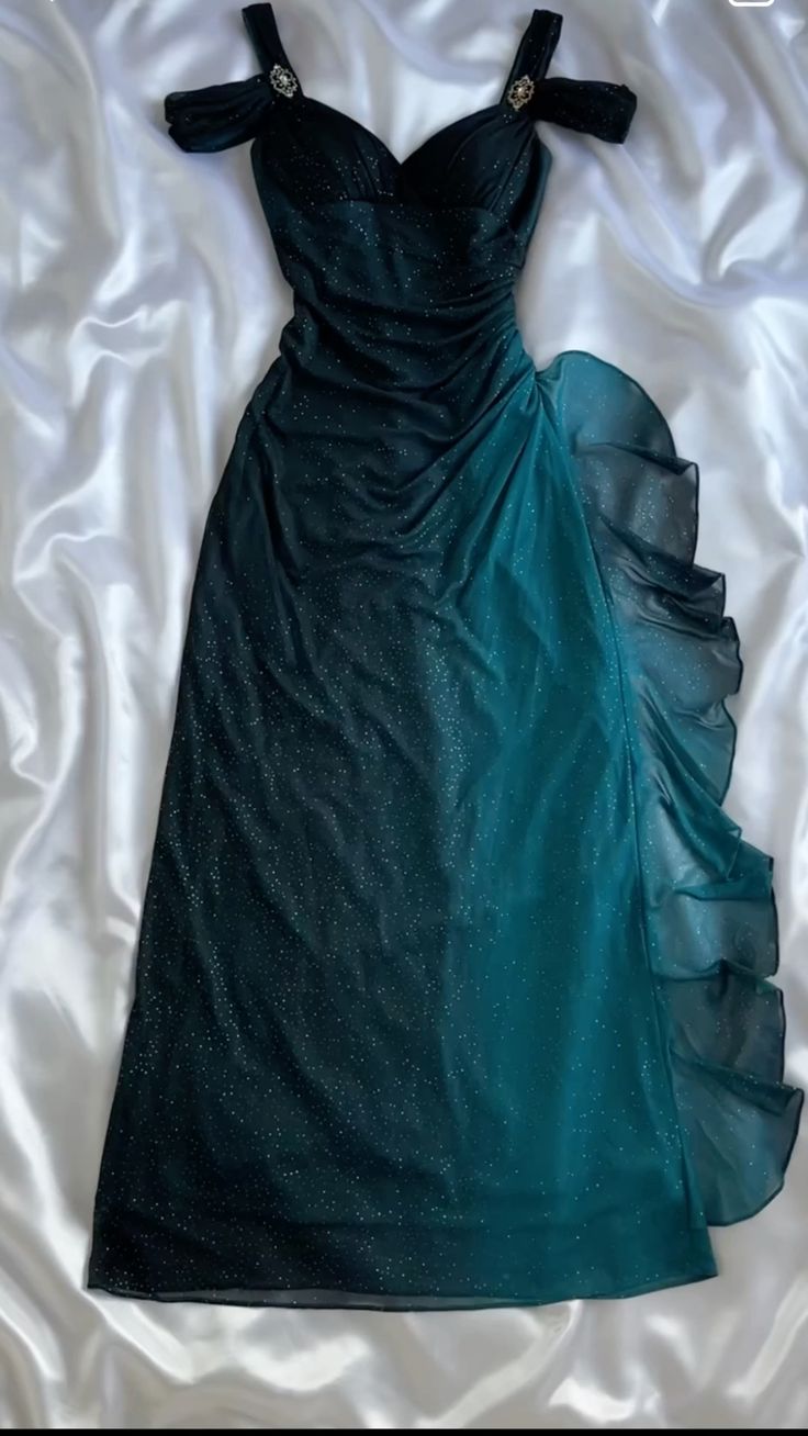 Robe de soirée longue à épaules dénudées, robe de bal trapèze fg4821