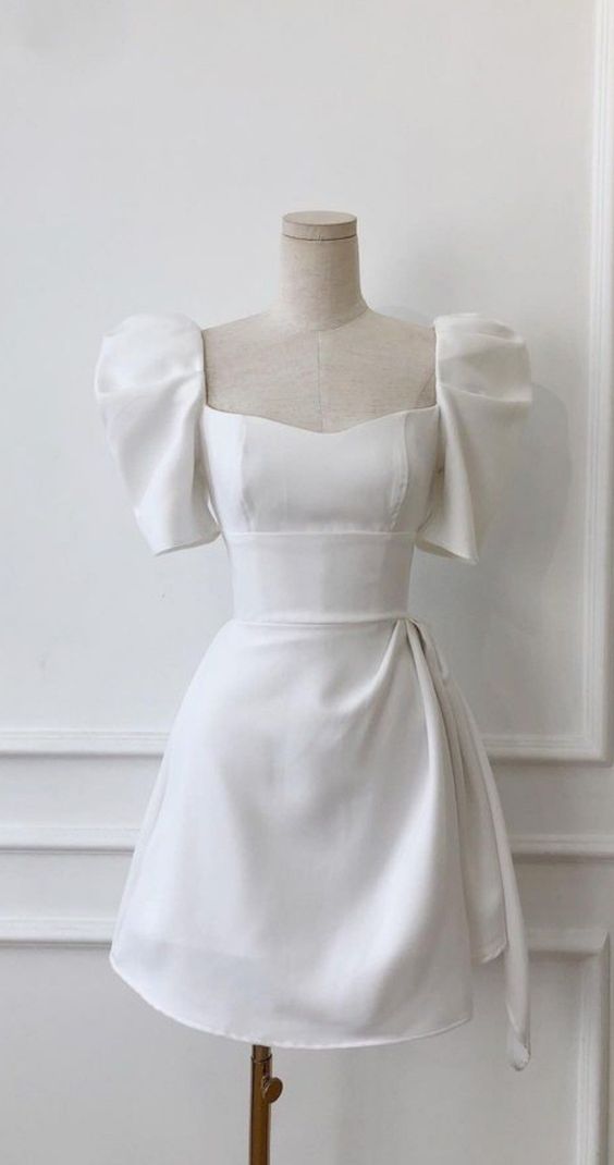 Retro Style White Homecoming Dress,White Party Dress fg4792 Retro Style White Homecoming Dress,White Party Dress fg4792