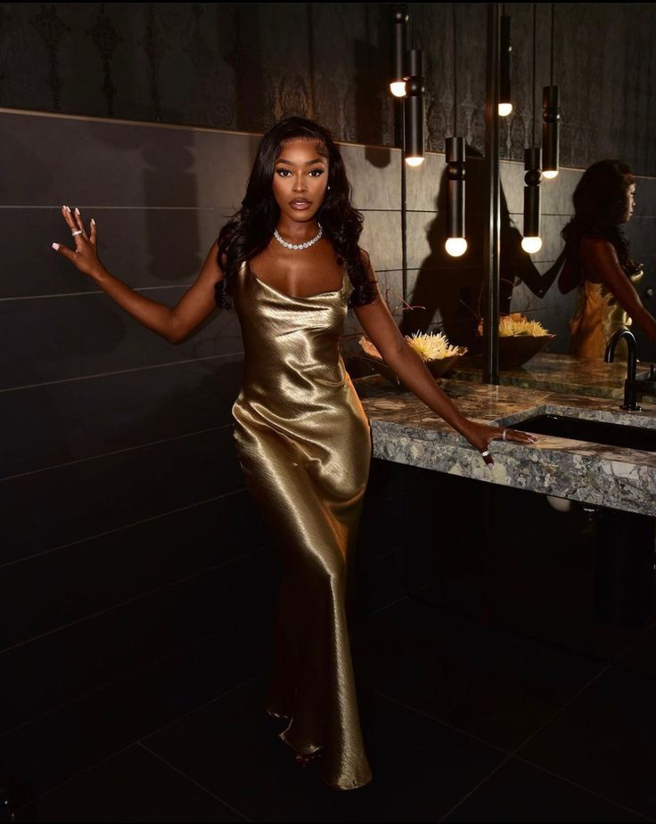 Robe de soirée longue et simple en satin fg5222