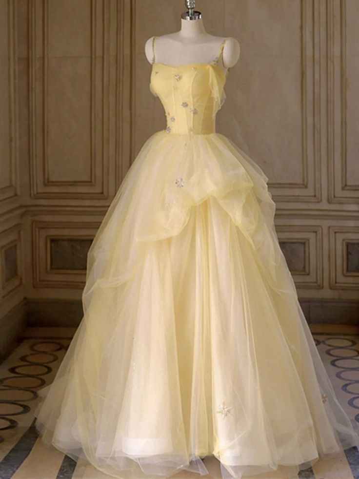 yellow tulle bridesmaid dress Berylove Women Off The Shoulder Yellow Wedding Guest Dress A Line Tulle Ruched Midi Party Dress, Yellow / US2