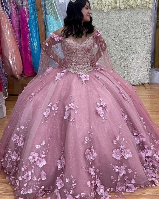 Robes de Quinceanera pour filles, robe de bal d'anniversaire, douce, fg4462