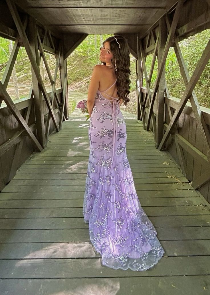 V Neck Mermaid Prom Dresses Long Glitter Sequin Sexy Backless Prom Eve – formalgowns