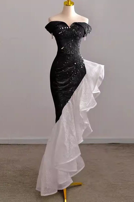 Ballkleid mit Pailletten, glitzernde Abendkleider fg5082