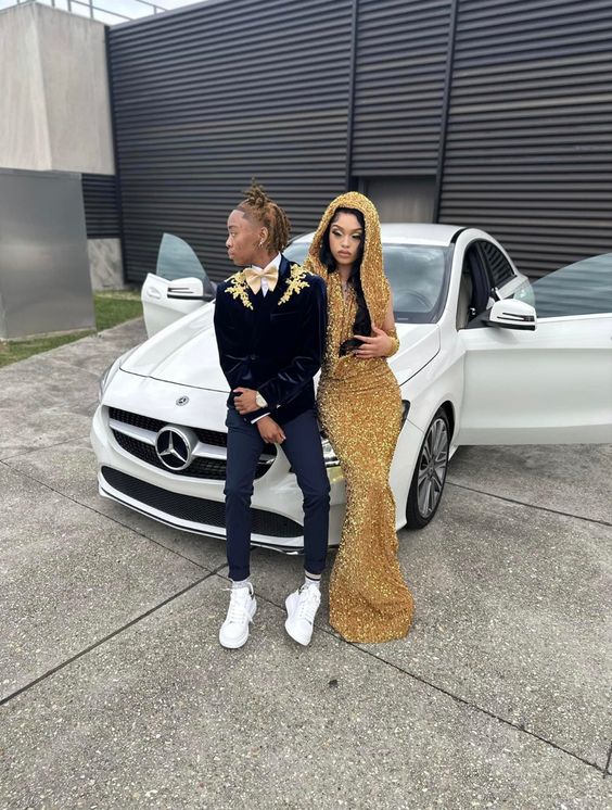 Gold Sequin Long Prom Dress, Evening Dress fg5361 formalgowns Gold Sequin Long Prom Dress, Evening Dress fg5361 formalgowns