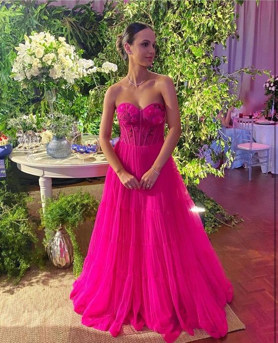 Hot Pink Long Prom Dress Formal Graduation Evening Dresses fg4761 formalgowns Hot Pink Long Prom Dress Formal Graduation Evening Dresses fg4761 formalgowns