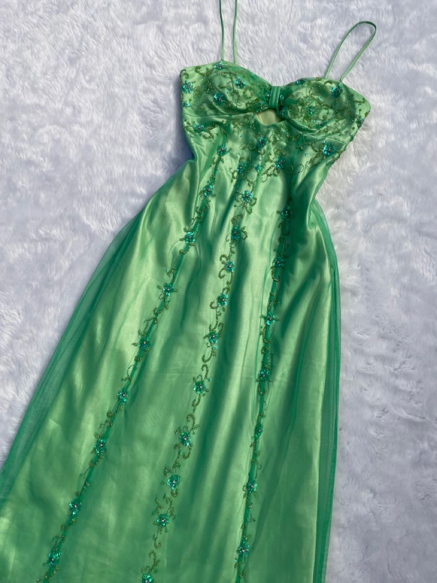 prom dresses lime green Green Floor Length Prom Dress, Evening Party Dress fg5057 – formalgowns