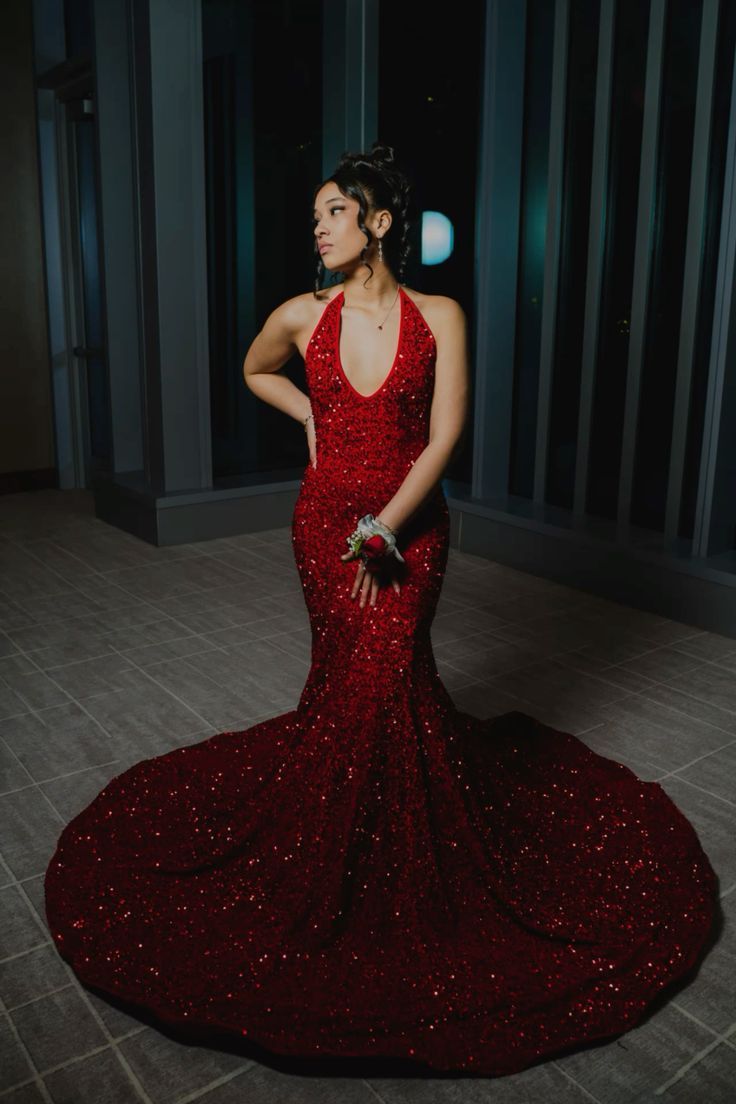 Deep V Neck Sequin Prom Dress Open Back Mermaid Evening Dresses fg5147 formalgowns Deep V Neck Sequin Prom Dress Open Back Mermaid Evening Dresses fg5147 formalgowns