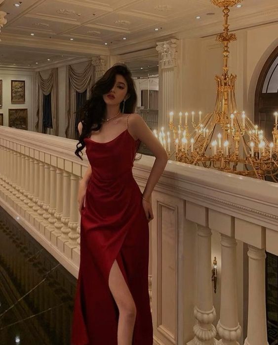 Sexy red high split side long evening prom dress fg4576 formalgowns Sexy red high split side long evening prom dress fg4576 formalgowns