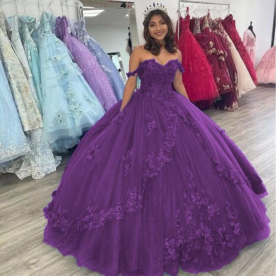 purple quince dresses off the shoulder Off Shoulder Cape Quinceanera Dress by House of Wu 26079 00 / Lilac Multi