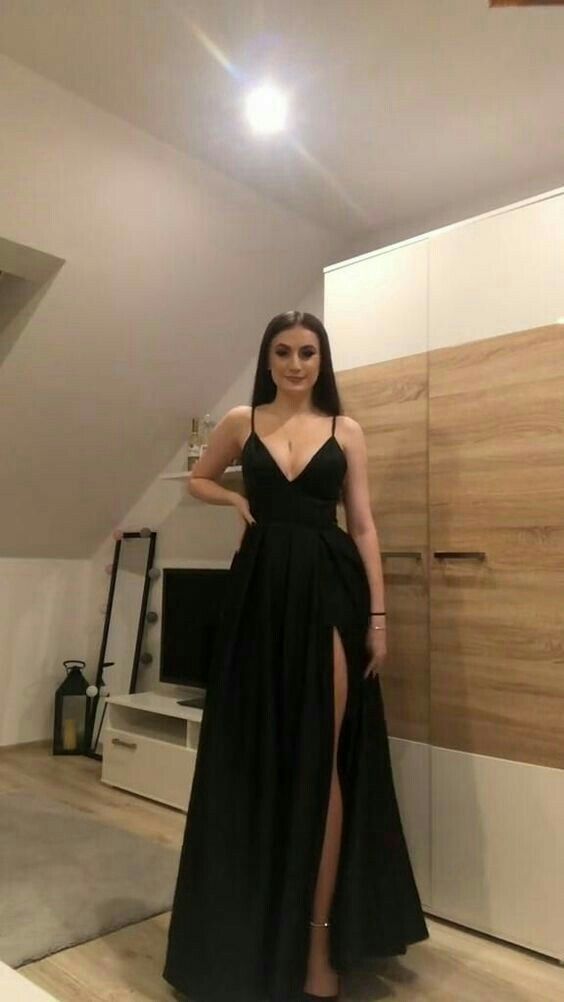 Black Prom Dresses Side Slit Evening Dresses fg5087 formalgowns Black Prom Dresses Side Slit Evening Dresses fg5087 formalgowns