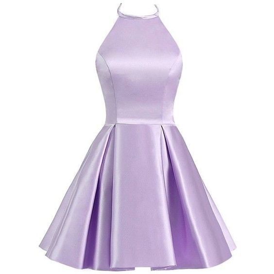 Robe de soirée courte lilas fg4118