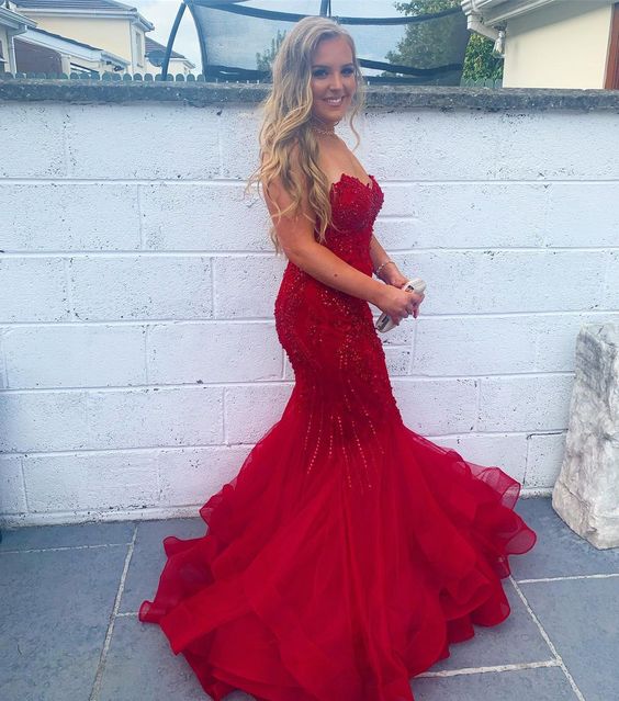 Red Mermaid Long Prom Dress,Formal Dresses,Charming Dance Dress fg4331 Red Mermaid Long Prom Dress,Formal Dresses,Charming Dance Dress fg4331