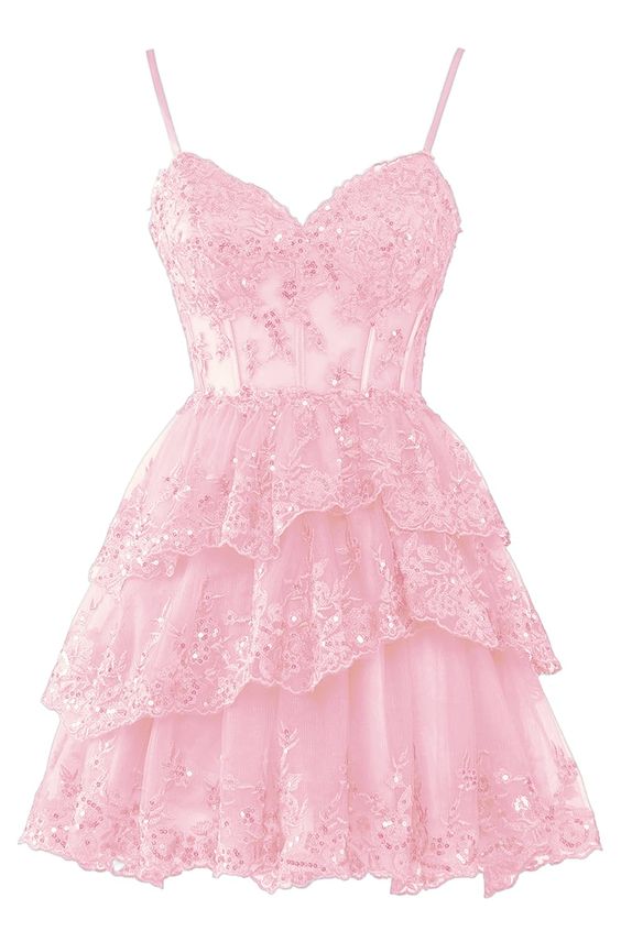 Tulle Homecoming Dresses Short Applique Corset Tiered Formal Party Gow formalgowns Tulle Homecoming Dresses Short Applique Corset Tiered Formal Party Gow formalgowns