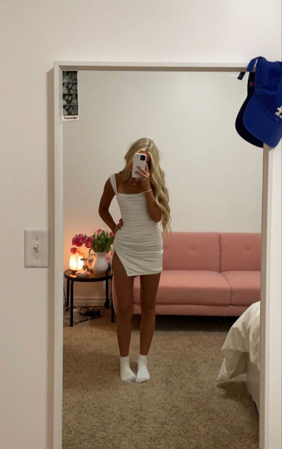 White Party Dresses Short Prom Dress Homecoming Dress fg3550