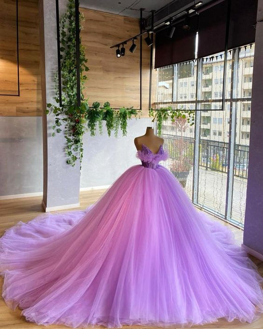 Robe de bal romantique en tulle, élégante, fg4306