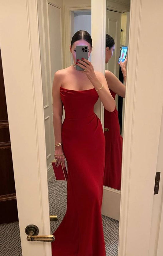 Robe de bal rouge longue, fg3448
