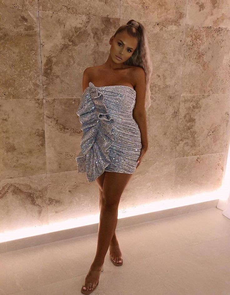 grey short homecoming dresses Grey Homecoming Dress Party Dress with Beading Appliques PG123 US6 / As Picture