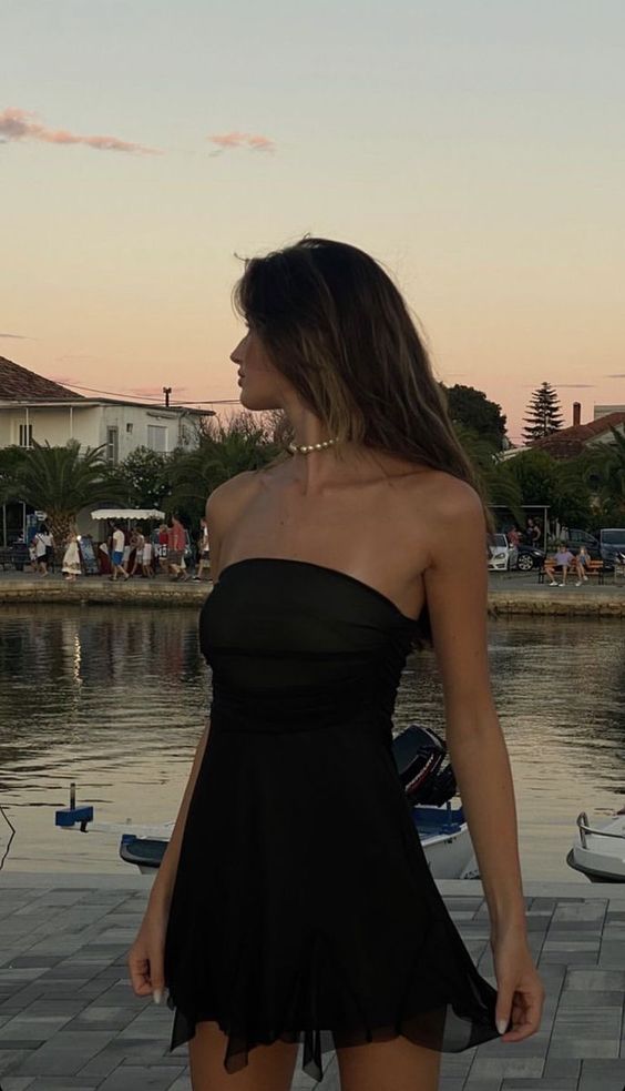 mini black prom dress Velvet Short With Bow, A Line Party Dress Bateau Neck 5 Short/Mini Black Prom Dresses Homecoming