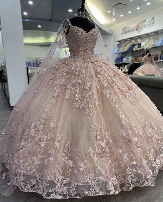 A Line Light Pink Tulle Prom Dress Puffy Quinceanera Dresses Ball Gown formalgowns A Line Light Pink Tulle Prom Dress Puffy Quinceanera Dresses Ball Gown formalgowns