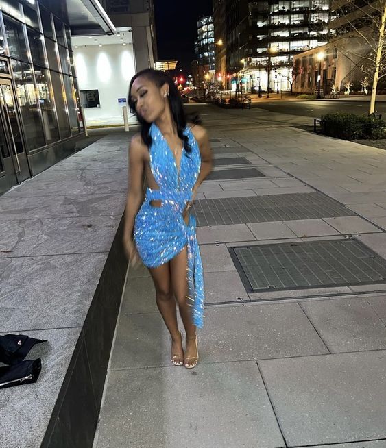 Blue sequin dress, cute dress, Short Prom Dress Homecoming Dress fg3871 Blue sequin dress, cute dress, Short Prom Dress Homecoming Dress fg3871