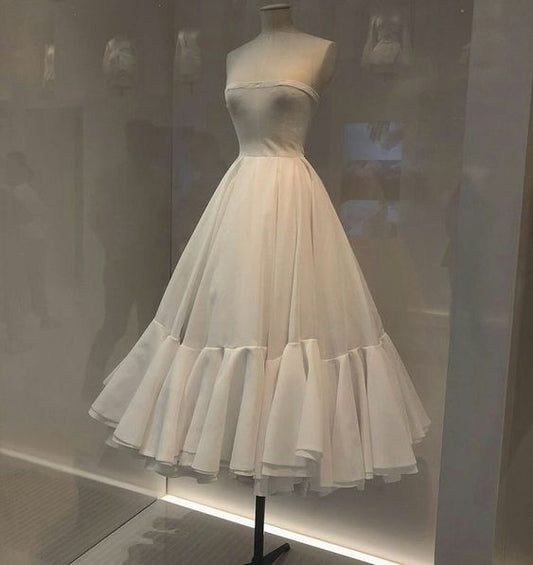 Elfenbeinfarbenes elegantes Abendkleid, Homecoming-Kleid, Partykleid fg3425