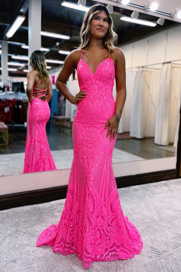 Glitzerndes rückenfreies Meerjungfrau-Abendkleid mit Pailletten, lang, für formelle Anlässe, fg3542