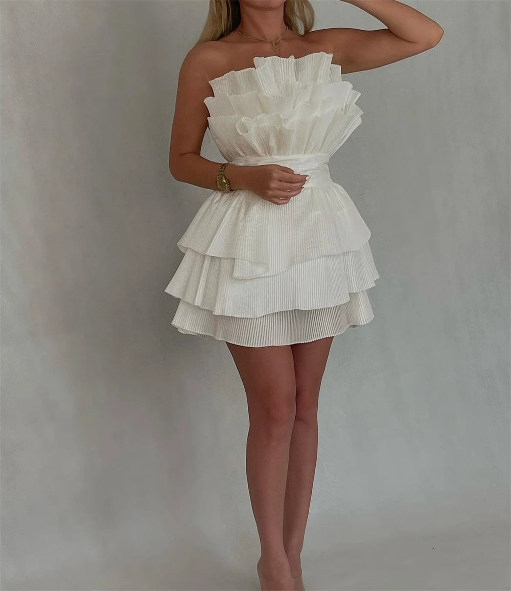 Robe de soirée courte noire irrégulière, tenue d'anniversaire, robe de cocktail, fg8064