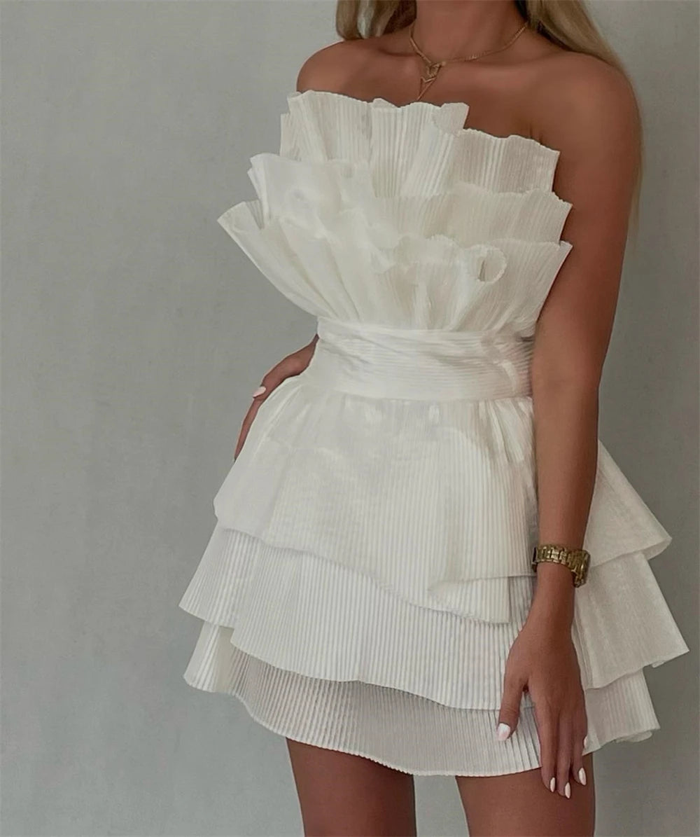 Robe de soirée courte noire irrégulière, tenue d'anniversaire, robe de cocktail, fg8064