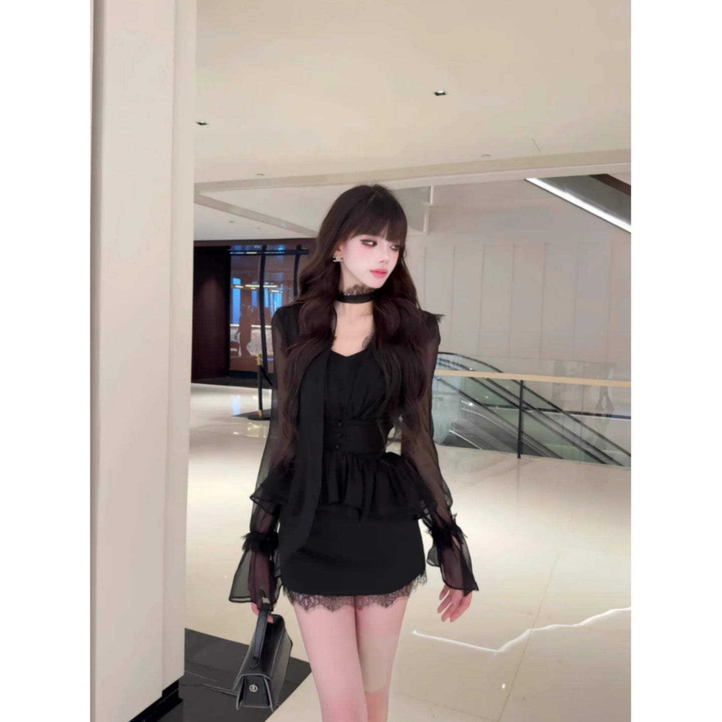 Buntes Meerjungfrau-Partykleid mit Pailletten und langen Abschlusskleidern fg8362