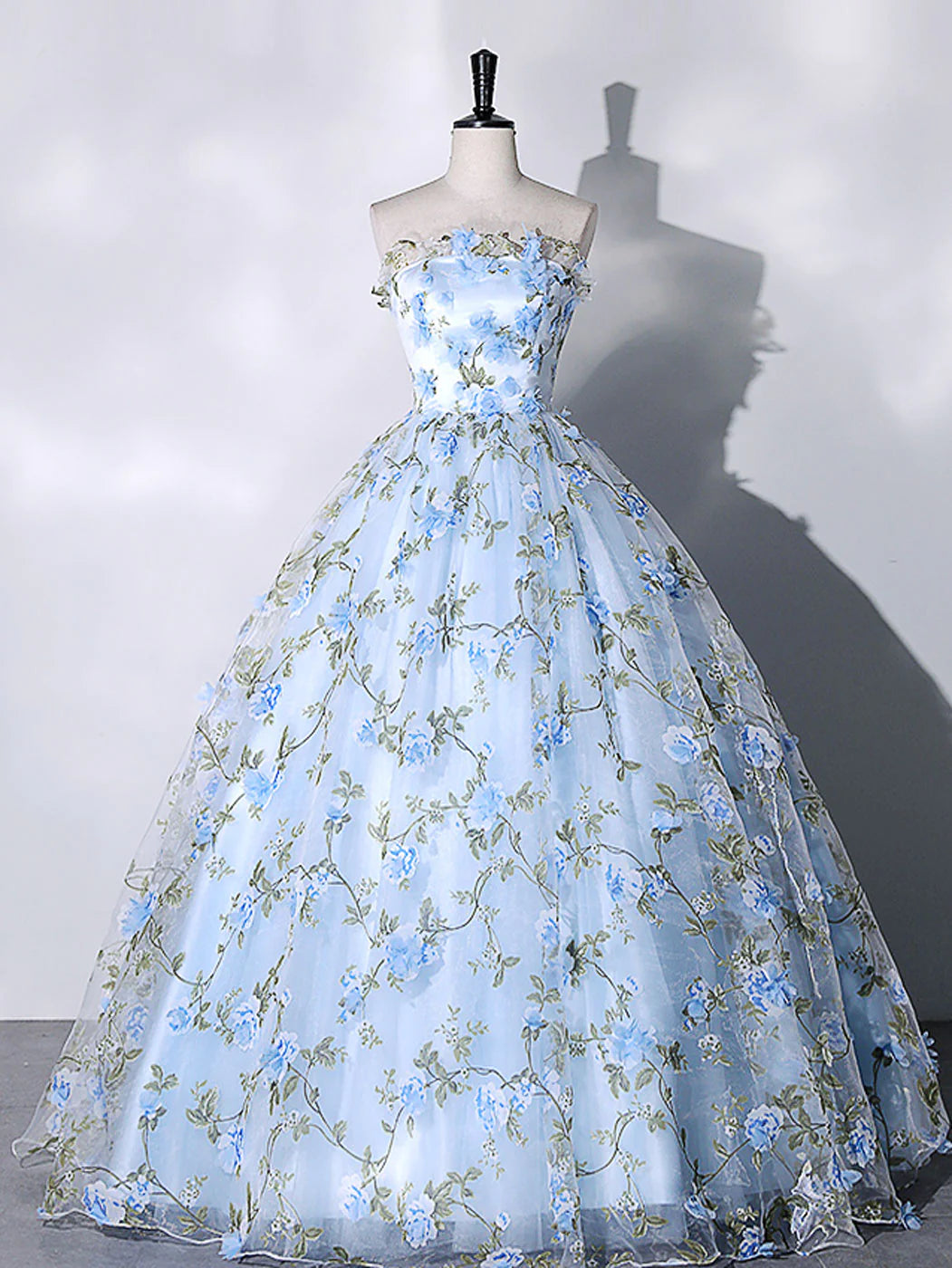 Blue Tulle Lace Long Prom Dresses, Ball Gown Blue Sweet 16 Dresses fg3 formalgowns Blue Tulle Lace Long Prom Dresses, Ball Gown Blue Sweet 16 Dresses fg3 formalgowns