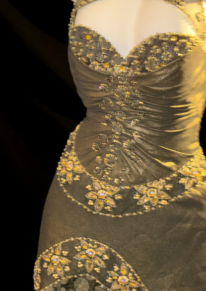 Halter Beaded Mermaid Evening Dress fg8844