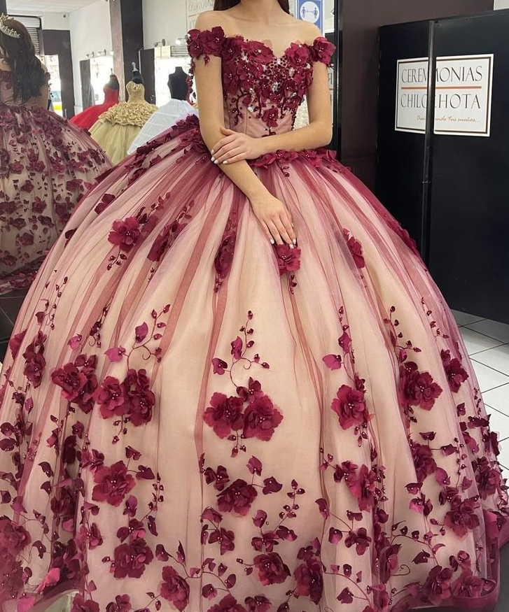 Quinceanera-Kleid, Abschlussball, Ballkleid, Applikation, Korsett, Rücken, Abschlussball, Sweet 16, Kleid fg4077