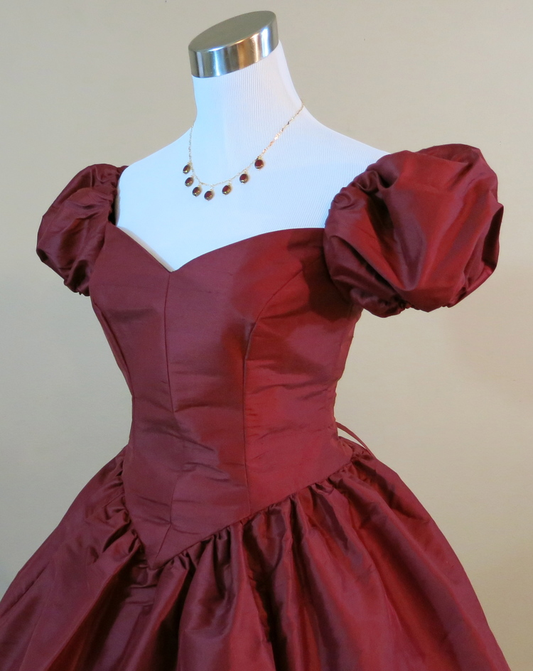 Robe de bal trapèze à manches courtes, robe princesse fg5852